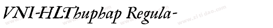 VNI-HLThuphap Regula字体转换
